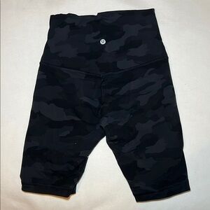 lululemon Black Camo Biker shorts